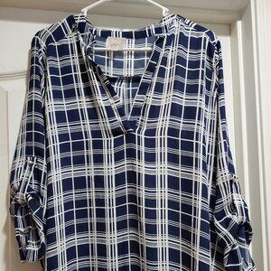 3/4 Length Blouse Sz L